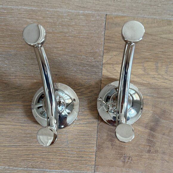 2 Waterworks Easton Double Robe Hook - Picture 2 of 5